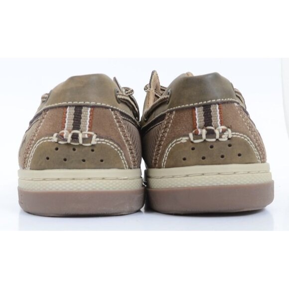 Margaritaville Men\'s Size 11.5 Leather Anchor Lace Up Boat Shoes Sporty Preppy main image 4